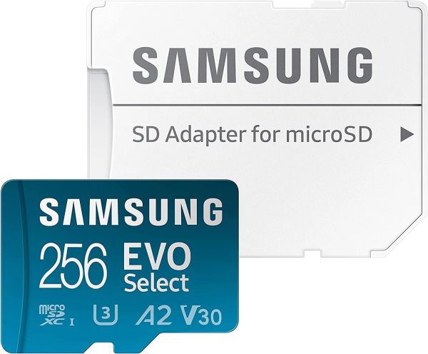 Карта пам'яті microSDXC (UHS-І U3) Samsung EVO Select 256Gb class 10 A2 V30 (R130MB/s, W30MB/s) (adapter SD) (MB-ME256KA/EU)