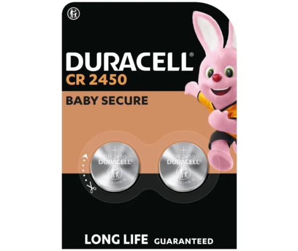 Батарейка Duracell CR2450 3V літієва (2шт) (5000394152137)