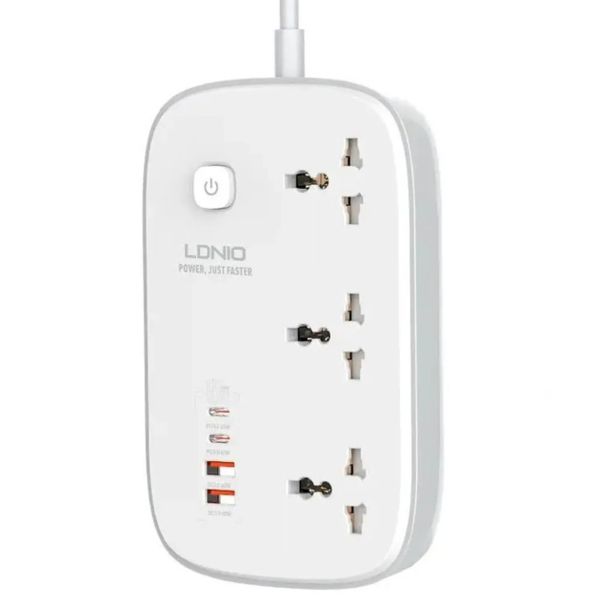 Мережевий фільтр Profit SC3416 PD QC3.0, 65W 2Type-C+2USB, кабель 2 м. (Білий) (200093161)