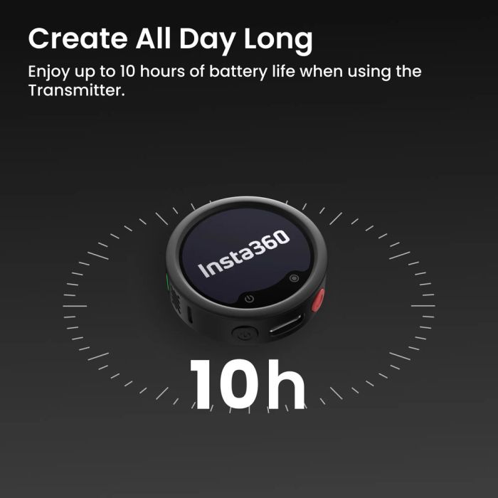 Мікрофонна радіосистема Insta360 Mic Pro (2TX+1RX) (6942590200771)