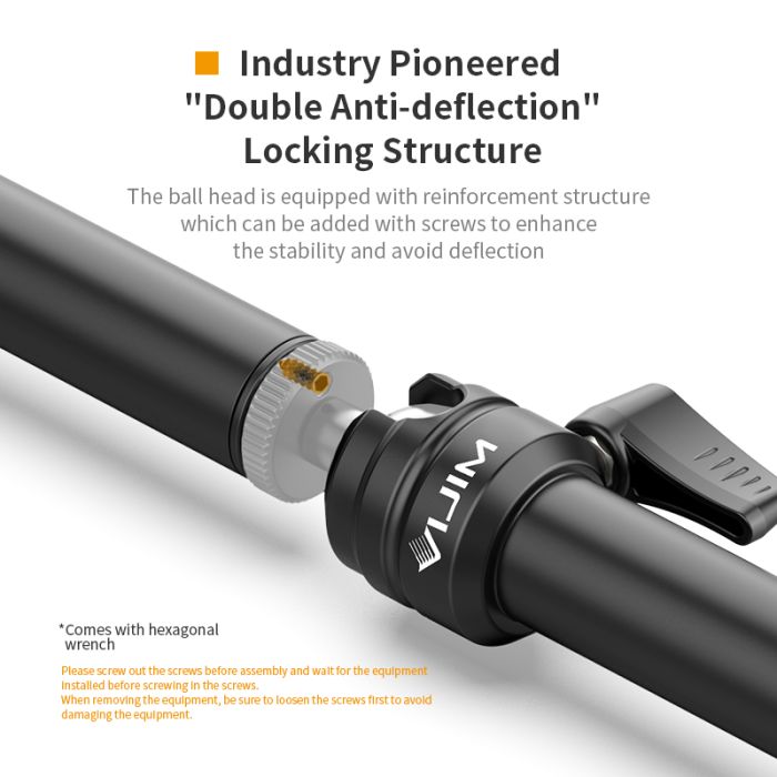 Штатив-тримач Ulanzi Vijim Desktop C-CLAMP Flexible Arm/Light Stand(Two- Stages) (UV-2676 LS06) (2676)