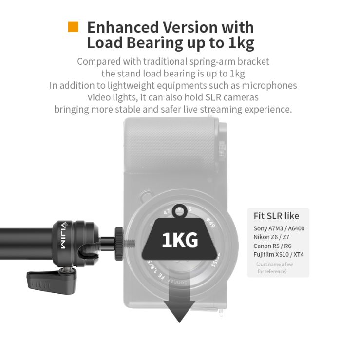 Штатив-тримач Ulanzi Vijim Desktop C-CLAMP Flexible Arm/Light Stand(Two- Stages) (UV-2676 LS06) (2676)