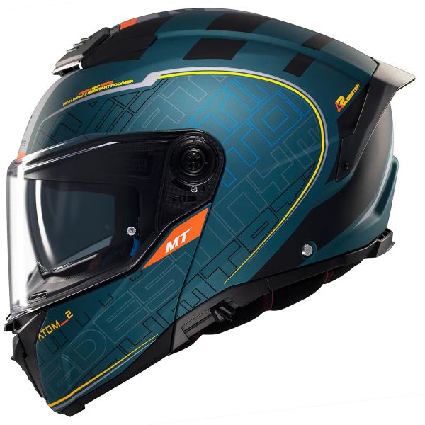 Мотошолом MT ATOM 2 SV DESTINY C6 Matt Green L