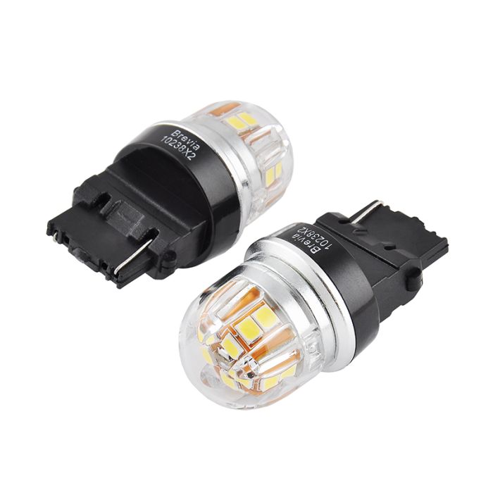 Brevia S-Power P27W (3156) 330Lm 15x2835SMD 12/24V CANbus, 2шт (10238X2)
