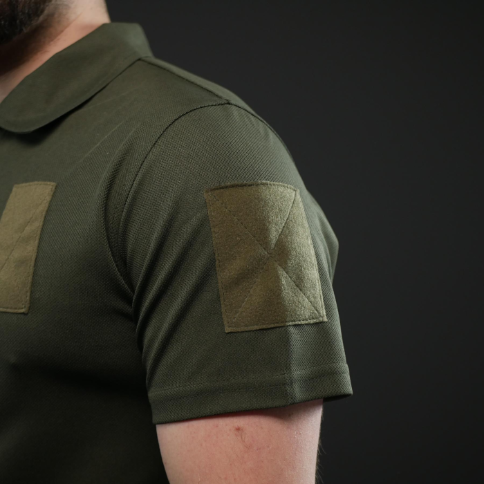 Тактическая футболка поло олива Military (46р)