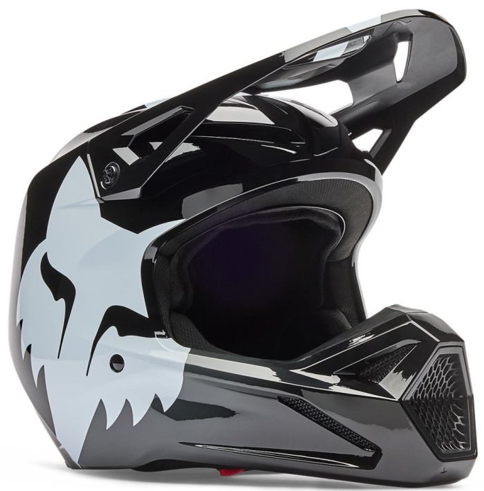 Мотошолом FOX V1 Helmet SHIELD Black M
