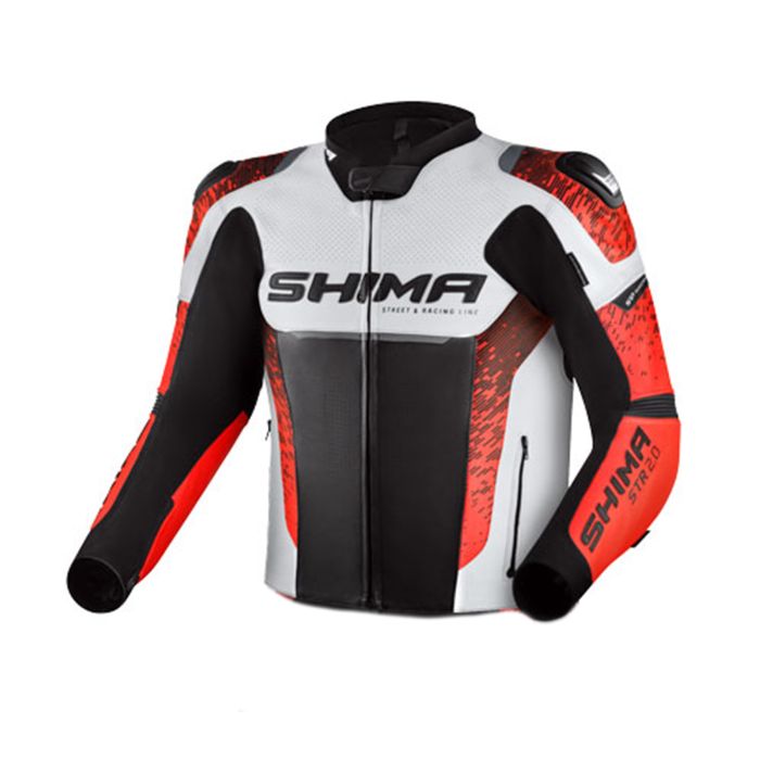 Мотокуртка Shima STR 2.0 Black/White/Red L
