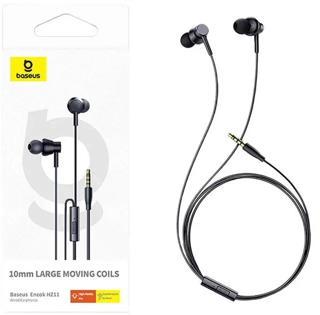 Навушники дротові Baseus Encok HZ11 (3.5mm) Black (A00164200113-Z1)