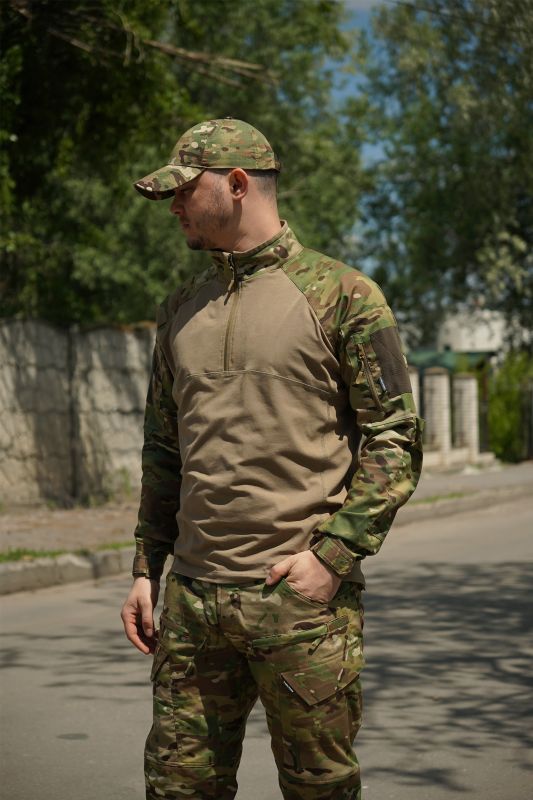 Тактическая боевая рубашка RF multicam-tan BR L
