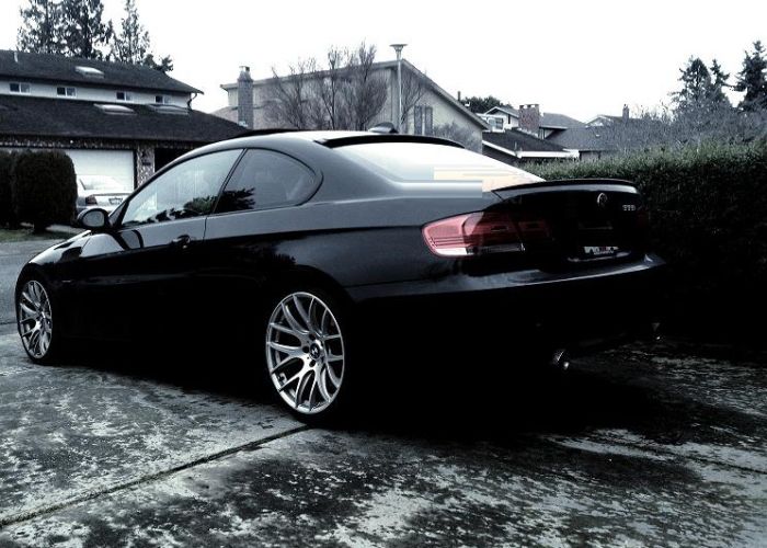 Спойлер багажника BMW 3 E92 стиль М3 черный глянцевый ABS-пластик