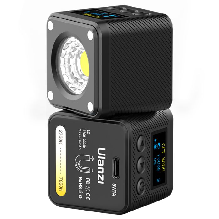 Відеосвітло Ulanzi L2 Bi-color COB Vedio Light, IP6, 5W, Black (3051) (3051)