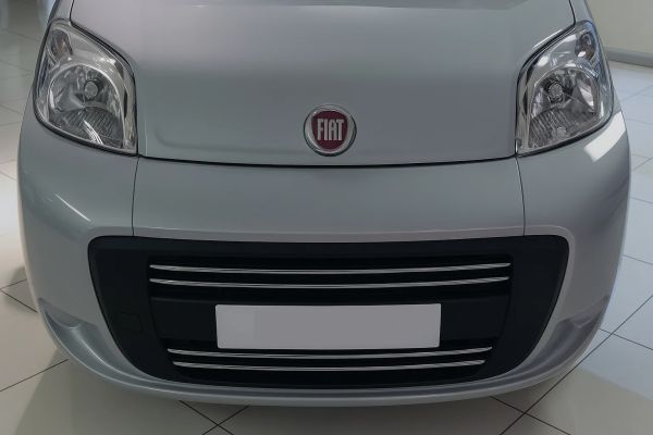 Накладка на решетку радиатора (4 шт., нержавейка) OmsaLine - Итальянская Нержавейка для Citroen Nemo 2007-2017 гг