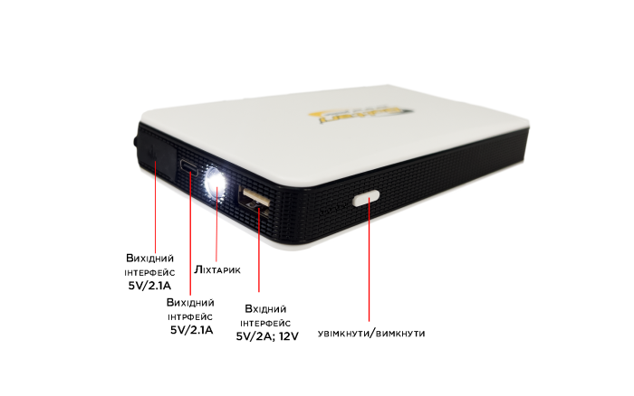 Пусковий пристрій бустер АКБ 6600 мАч багатофункціональний PowerBank "EXTRAPOWER" 30315-IS