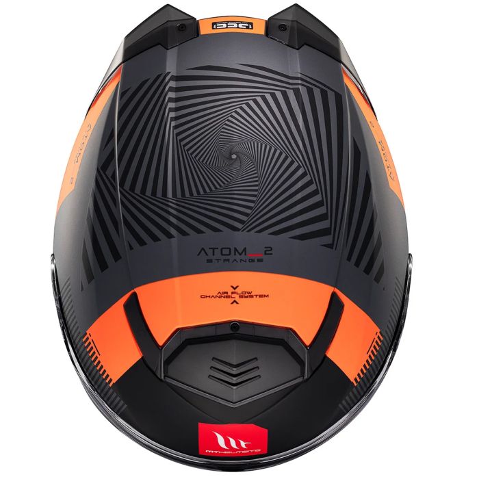 Мотошолом MT ATOM 2 SV STRANGE C4 Matt Orange XL