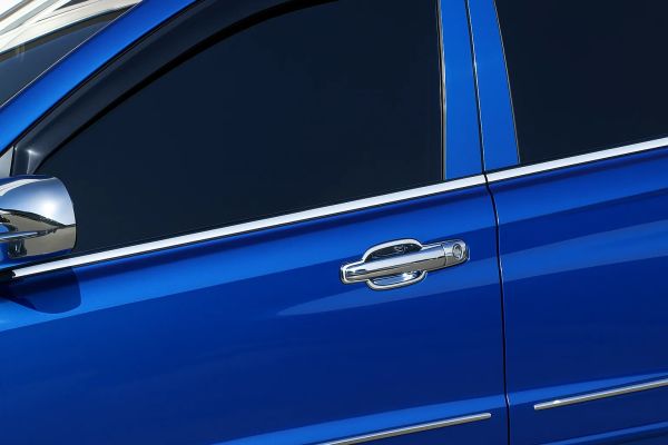 Хромированные молдинги на боковые окна (4 шт, нержавейка) для SsangYong Action 2005-2018 гг