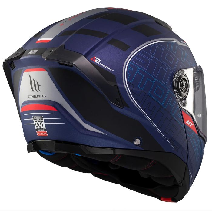 Мотошолом MT ATOM 2 SV DESTINY C7 Matt Blue M