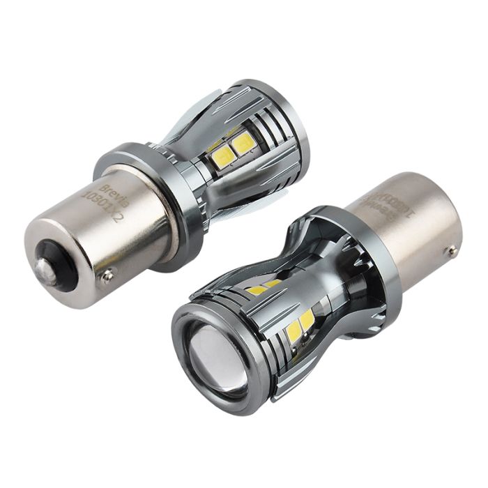 Brevia PowerPro P21W 350Lm 14x2835SMD 12/24V CANbus, 2шт (10301X2)