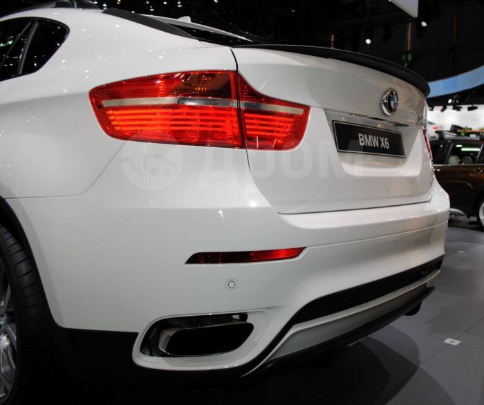 Спойлер BMW X6 E71 стиль Перформанс ABS-пластик черный глянцевый