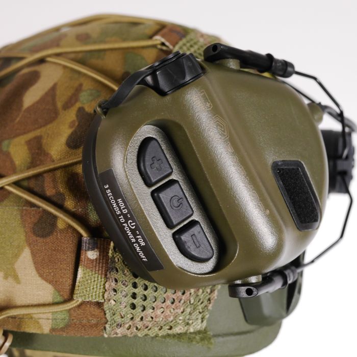 Тактические наушники EARMOR M31Н с креплением Олива