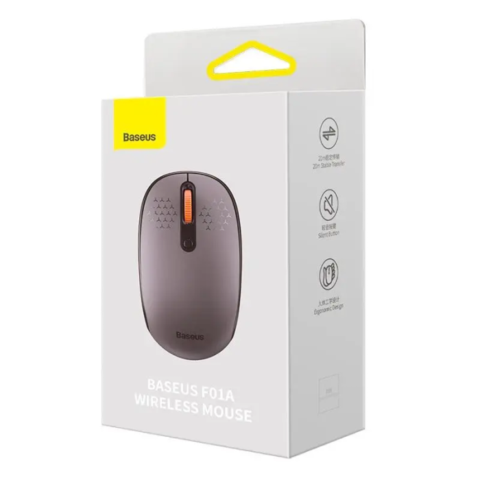 Маніпулятор миша бездротова Baseus F01A Wireless Mouse Frosted Gray (B01055502833-00)