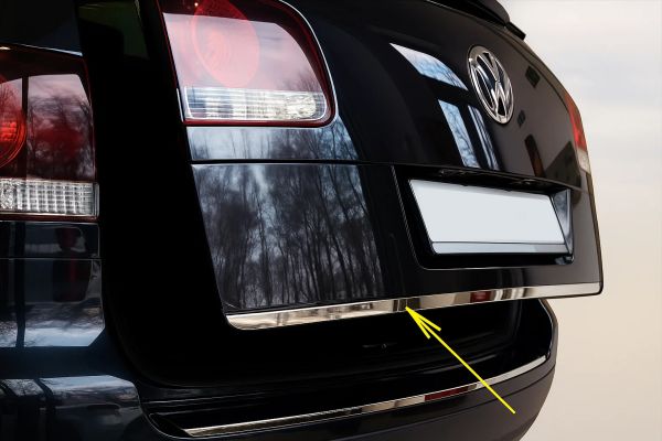 Хромированная Накладка Крышки Багажника OmsaLine - Итальянская Нержавейка для Volkswagen Touareg 2002-2010 гг