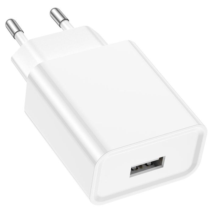Мережевий зарядний пристрій BOROFONE BA74A Aspirer single port charger White (6974443388640)