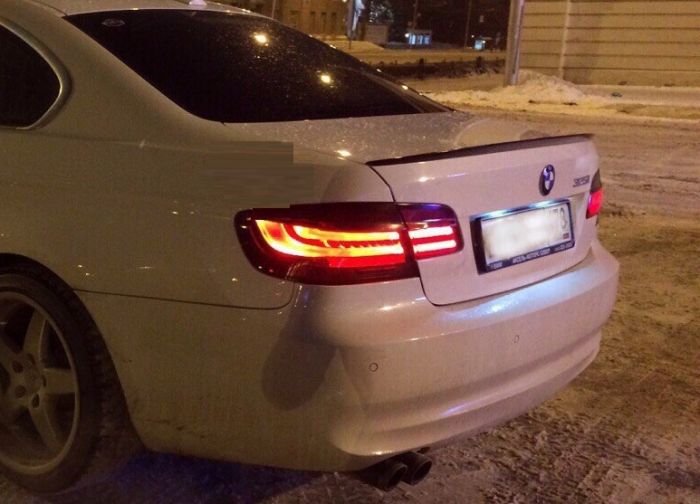Спойлер багажника BMW 3 E92 стиль М3 черный глянцевый ABS-пластик