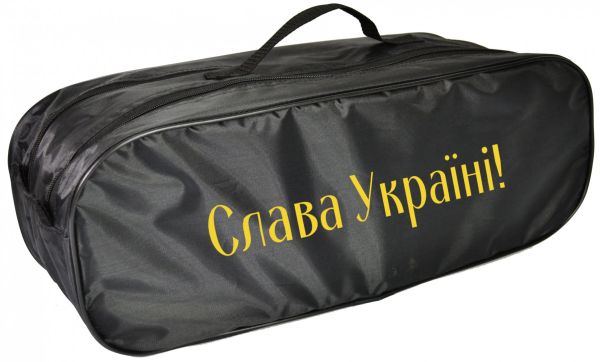 Сумка органайзер в багажник 2 відділення СЛАВА УКРАЇНІ чорна 03-137-2Д