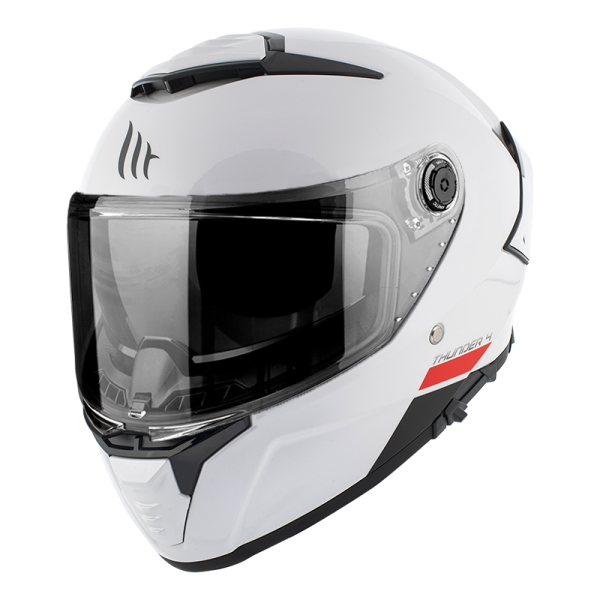Мотошолом MT THUNDER 4 SV Solid Gloss White XL