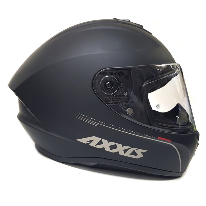 Мотошолом AXXIS DRAKEN S V.2 Solid Matt Black S
