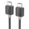 Кабель HOCO US08 HDTV 2.0 male-to-male 4K HD data cable(L=2M) Black (6931474799395)