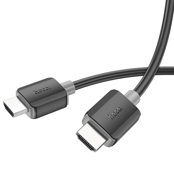 Кабель HOCO US08 HDTV 2.0 male-to-male 4K HD data cable(L=2M) Black (6931474799395)