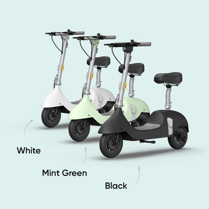 Електросамокат з сидінням OKAI Ceetle PRO EA10C Mint Green 10', 350(900)W, 25Km/h, 10.4Ah, 55Km, 20%,NFC, App, 29kg (EA10C-MG)