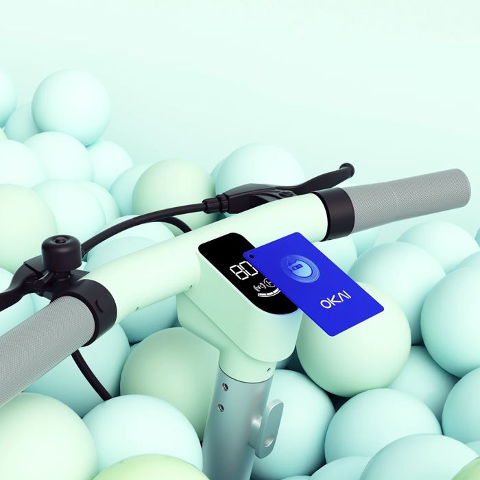 Електросамокат з сидінням OKAI Ceetle PRO EA10C Mint Green 10', 350(900)W, 25Km/h, 10.4Ah, 55Km, 20%,NFC, App, 29kg (EA10C-MG)