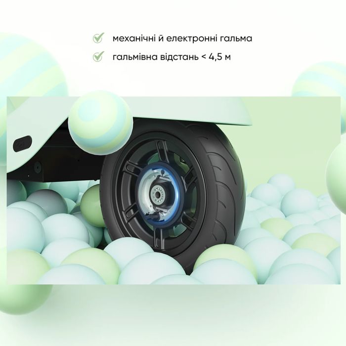Електросамокат з сидінням OKAI Ceetle PRO EA10C Mint Green 10', 350(900)W, 25Km/h, 10.4Ah, 55Km, 20%,NFC, App, 29kg (EA10C-MG)