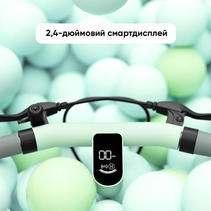 Електросамокат з сидінням OKAI Ceetle PRO EA10C Mint Green 10', 350(900)W, 25Km/h, 10.4Ah, 55Km, 20%,NFC, App, 29kg (EA10C-MG)