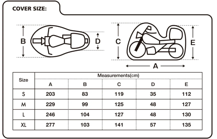 Моточохол Oxford Aquatex Top Box S з місцем під кофр 203x90x125 см