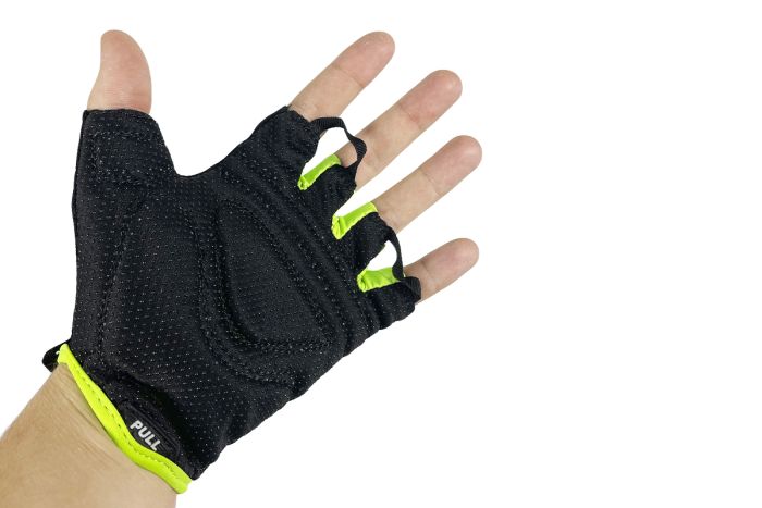 Велорукавиці короткий палець розмір M чорні "MESH" (94521Black-IS)