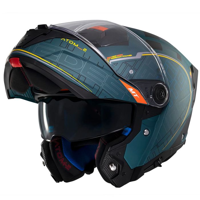 Мотошолом MT ATOM 2 SV DESTINY C6 Matt Green S