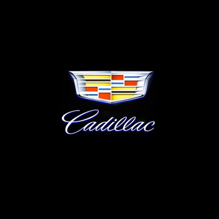 Лазерні дверні логотипи Prime-X Cadillac-A-BKDLK02