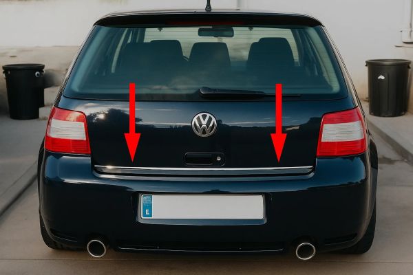 Накладка на багажник нержавейка для Volkswagen Golf 4 1997-2006 гг
