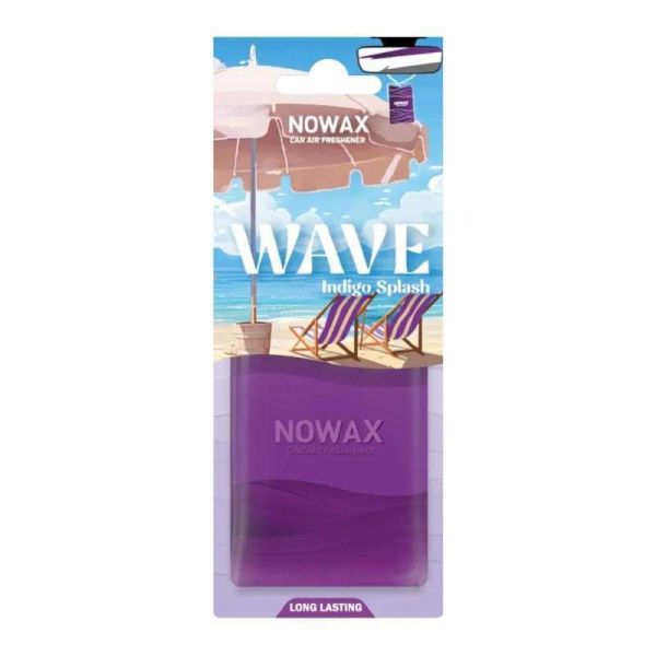 Автомобильный ароматизатор Nowax Wave Indigo Splash пластиковый для салона авто (NX07778)