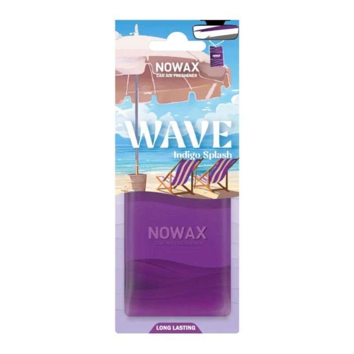 Автомобильный ароматизатор Nowax Wave Indigo Splash пластиковый для салона авто (NX07778)