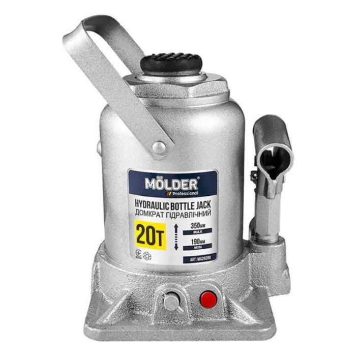 Гидравлический домкрат бутылочный Molder 20 тонн 190-350 мм для авто MA29200