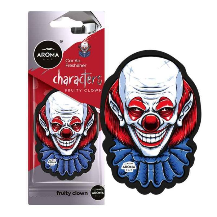 Сухой автомобильный ароматизатор Aroma Car Cellulose Red Clown Characters для салона авто (12049)
