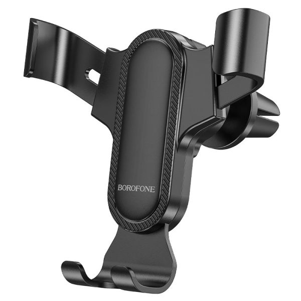 Автотримач для телефона BOROFONE BH74 Rock air outlet gravity car holder Black (6974443386844)