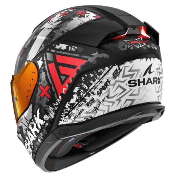 Мотошолом SHARK SKWAL i3 HELLCAT Matt Black Grey Red L