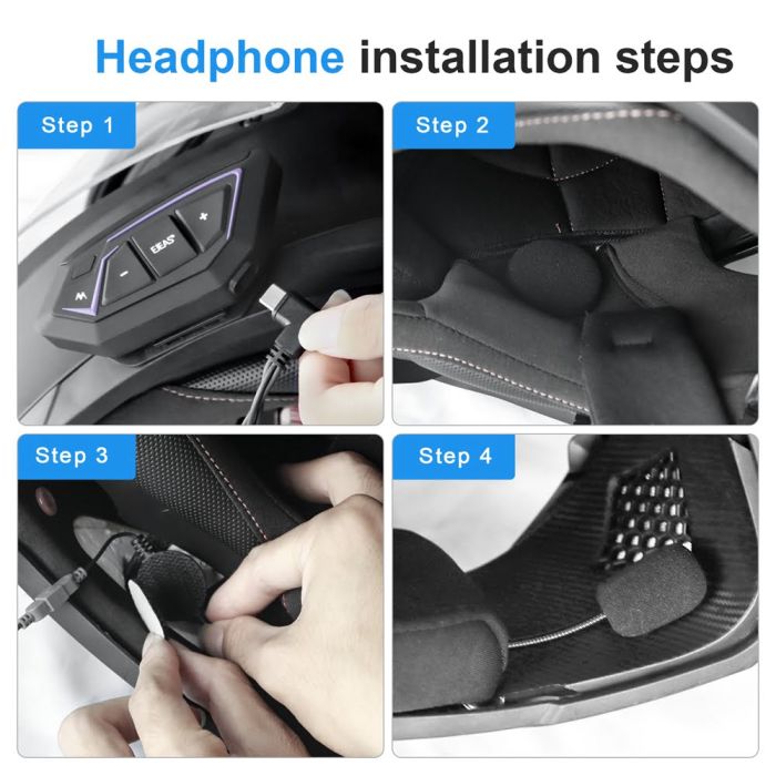 Мотогарнітура EJEAS MS8 Mesh, 8 райдерів, звук