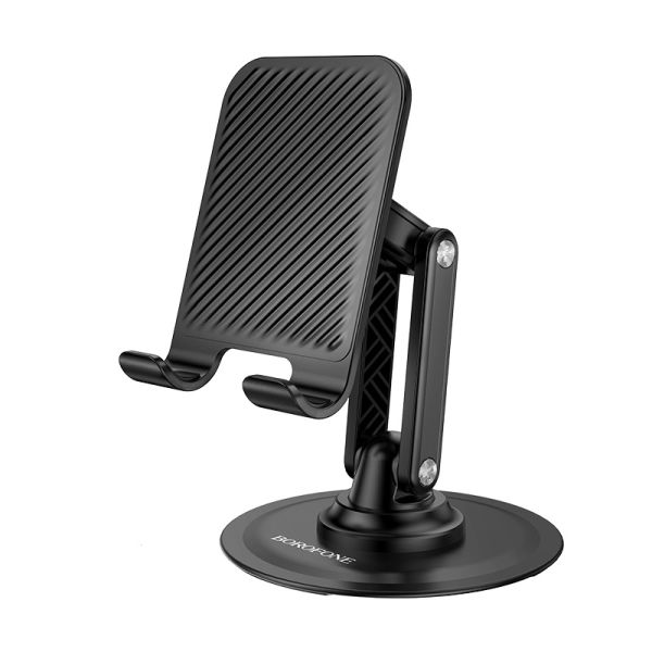 Тримач для телефона BOROFONE BH128 Admirado dual-axis rotating desktop stand Black (6941991120589)