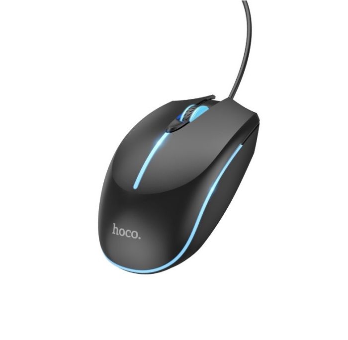 Миша HOCO GM37 Wonderful gaming luminous wired mouse Black (6942007647953)